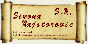 Simona Majstorović vizit kartica